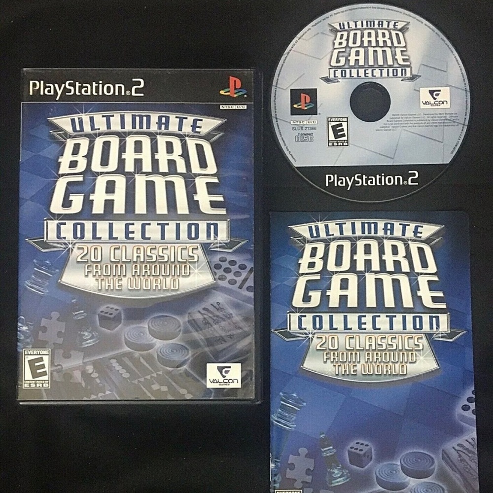 Playstation 2 Sony PS2 Game Ultimate Board Game Collection 2006 TESTED COMPLETE